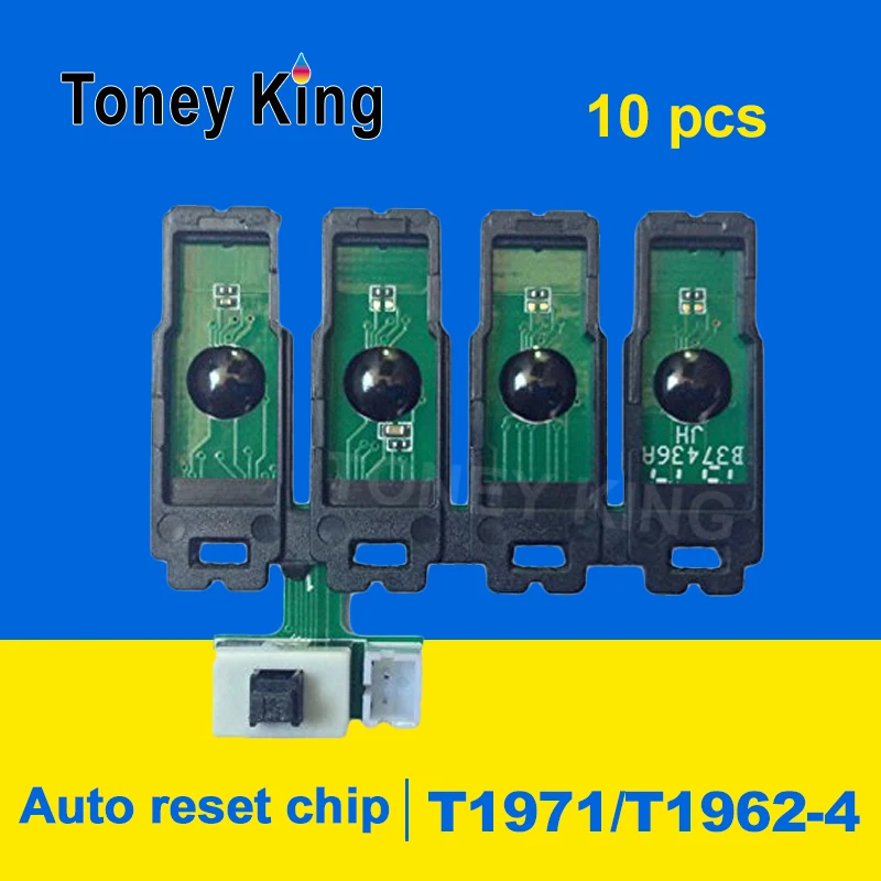Toney King 10 шт. модель T1971-T192 встроенный чип совместимый с принтером Epson WF2532 XP211 XP401 XP411