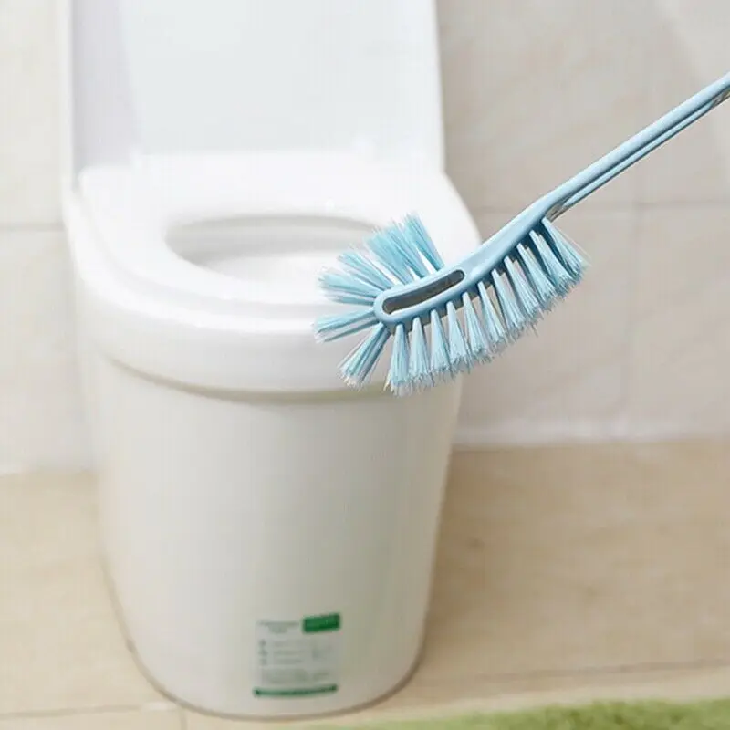 Длинная ручка зубная щетка с двумя двусторонняя для унитаза дома прочный