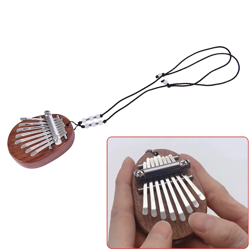 Миниатюрное пианино Kalimba для начинающих игрушка из массива дерева с подвеской