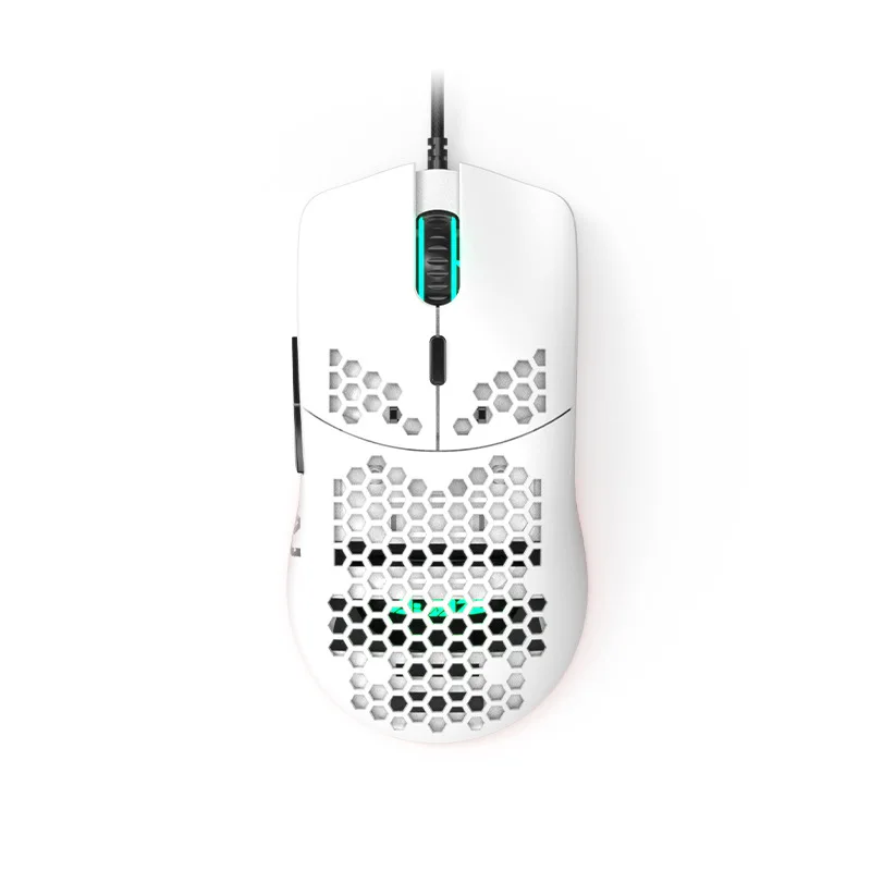 

Ajazz aj390 game mouse with 16000 DPI optical sensor chroma RGB lighting 7 programmable buttons wired side button touch wheel li
