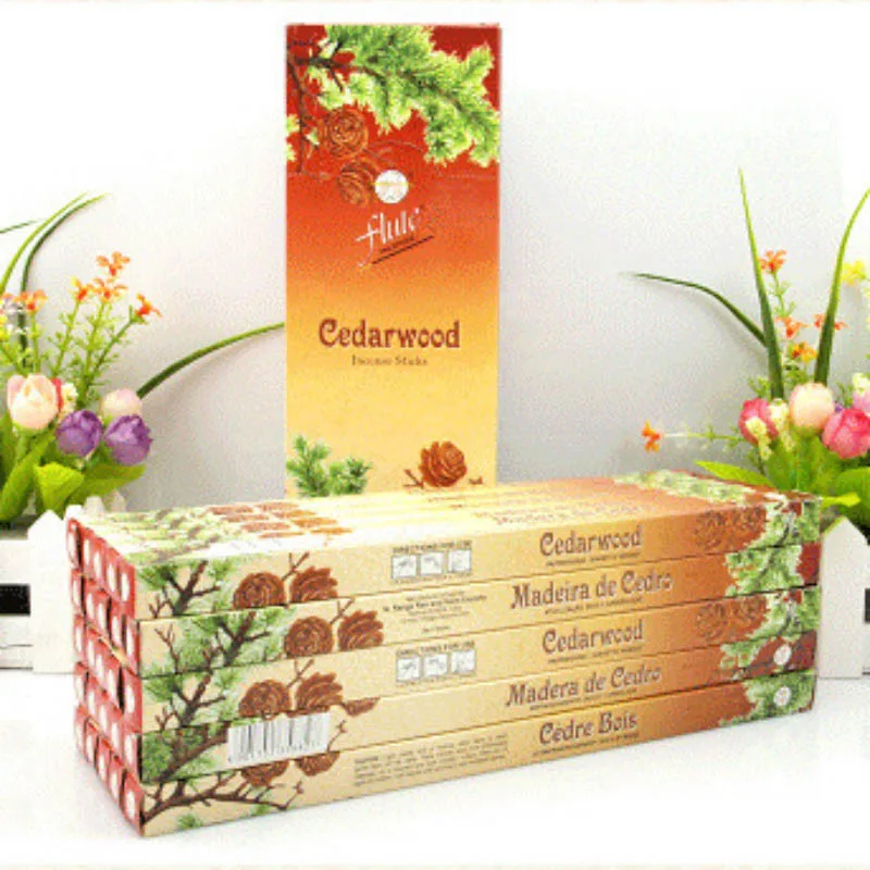 Cedarwood Флейта 200 палочки/упаковка Цитронелла ароматизатор травяные Порошковые палочки ладан ручной прокатки из индийского сжигания в офисе для медитации - Аромат: Cedarwood