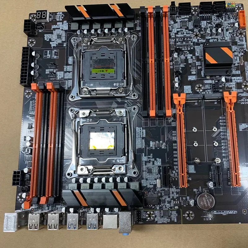 Новая X99 двойная компьютерная материнская плата LGA2011 CPU RECC DDR4 Memory Eating Chicken игровая
