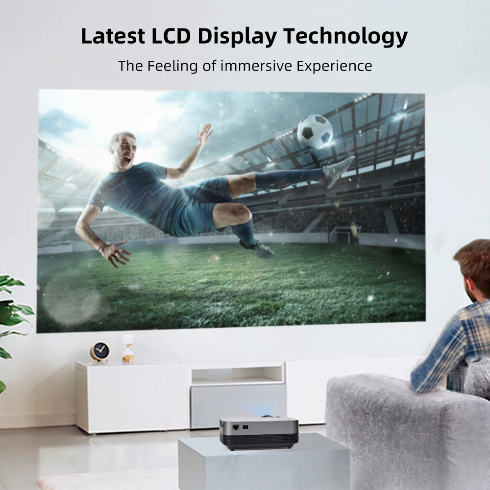 Salange Q6 СВЕТОДИОДНЫЙ Проектор для домашнего кинотеатра портативный Android 10 Smart TV Video