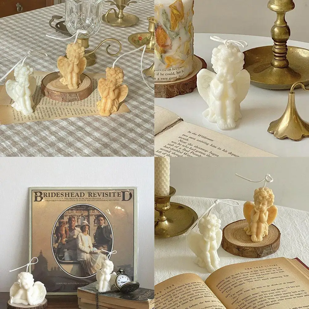 Праздничная романтичная Ароматизированная свеча в виде ангела для скул Свеча