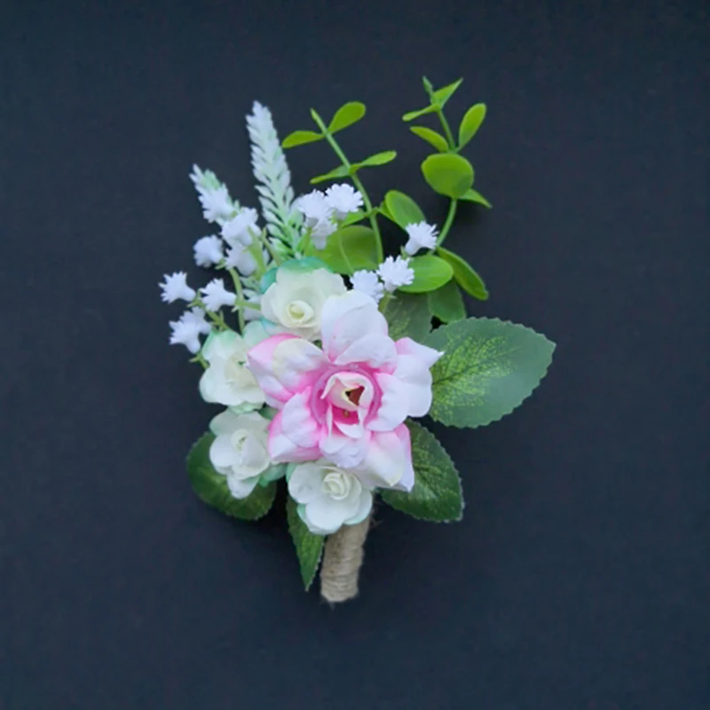 

50PCS/LOT 4.5CM Mini Rose Artificial Flower Head Wedding Party Decoration DIY Wreath Scrapbook Gift Graft Needlework Fake Flower