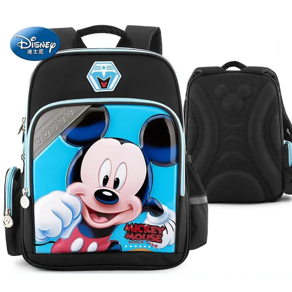 Disney Baby Backpack Bags For Students Reflective Schoolbag Brand Mickey Kids Travel Large Capacity Cartoon Backpacks Children