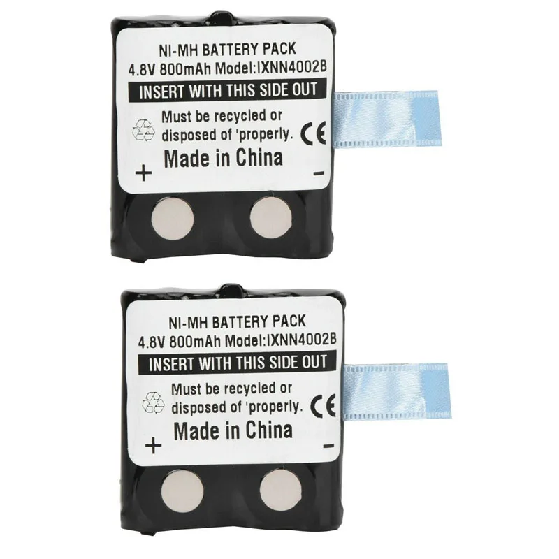 

2PCS IXNN4002B 800mAh NI-MH Battery For MOTOROLA TLKR T80 T80Ex XTR446 PMNN4426 XT180 XTK446 TLKR T61 T81 T5 T6 T7 T8 T50 T60