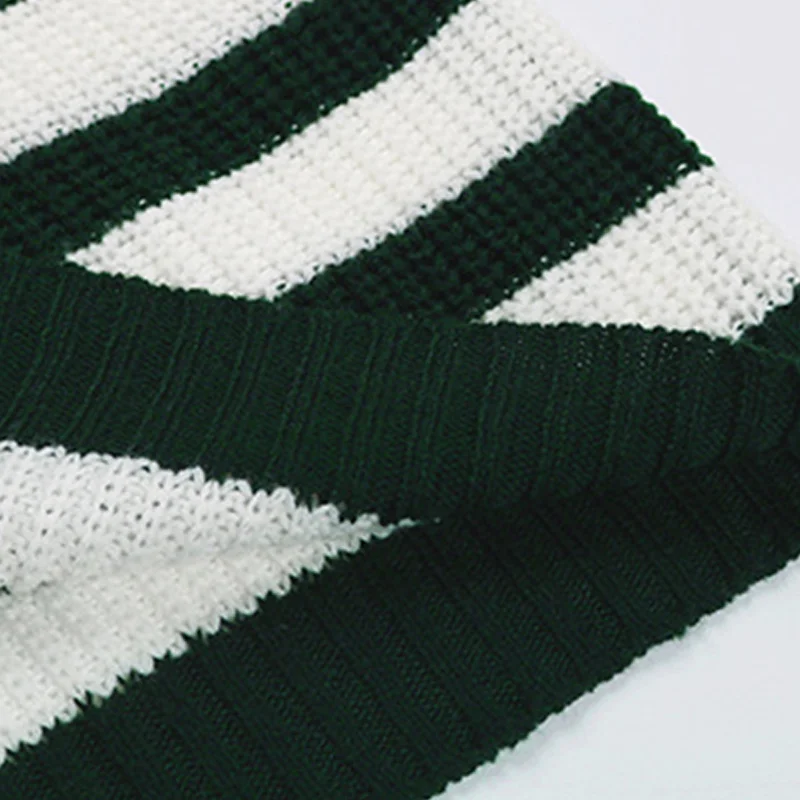 

Patchwork Knitted Women's Striped Dress Loose O-neck Long Sleeve Female Dresses 2021 Autumn Fashion Streetwear Ladies Clothes
