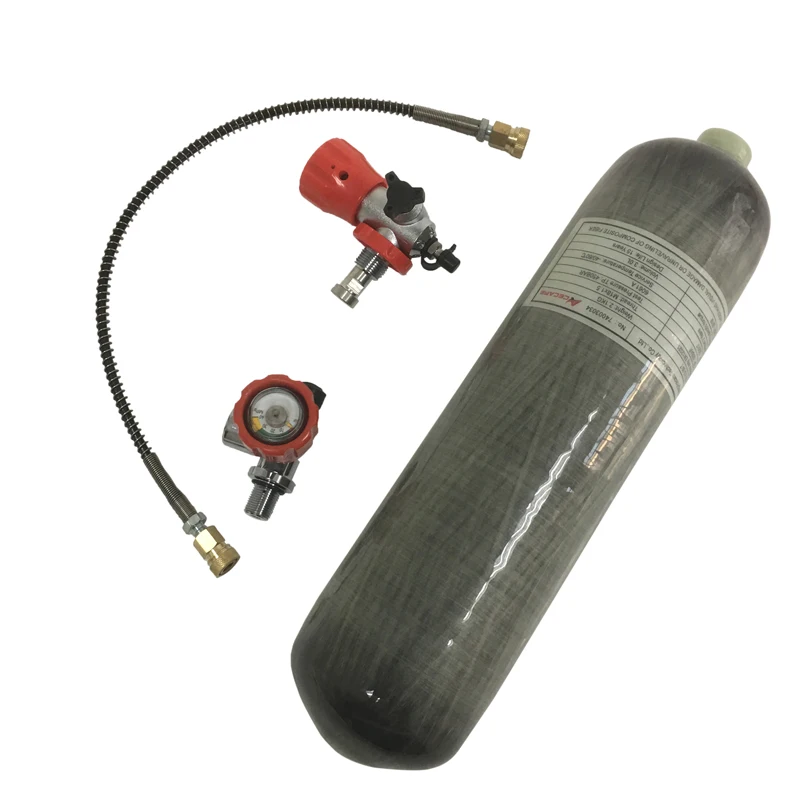 tank valve AC103101 Воздушный бак 3л 4500Psi из углеродного волокна воздушный цилиндр Pcp Танк M18* 1,5 респиратор для подводного пистолета Пейнтбол Танк Acecare - Цвет: tank valve