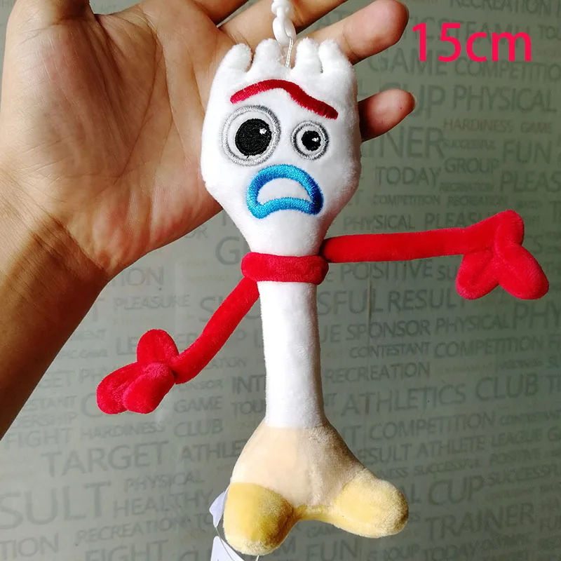 15cm new Игрушка из фильма 4 аниме белая форки Мягкая кукла из мультфильма из мягкого плюша игрушки для мальчиков и девочек детская вечеринка Рождественский подарок сумка аксессуары - Цвет: 15cm new