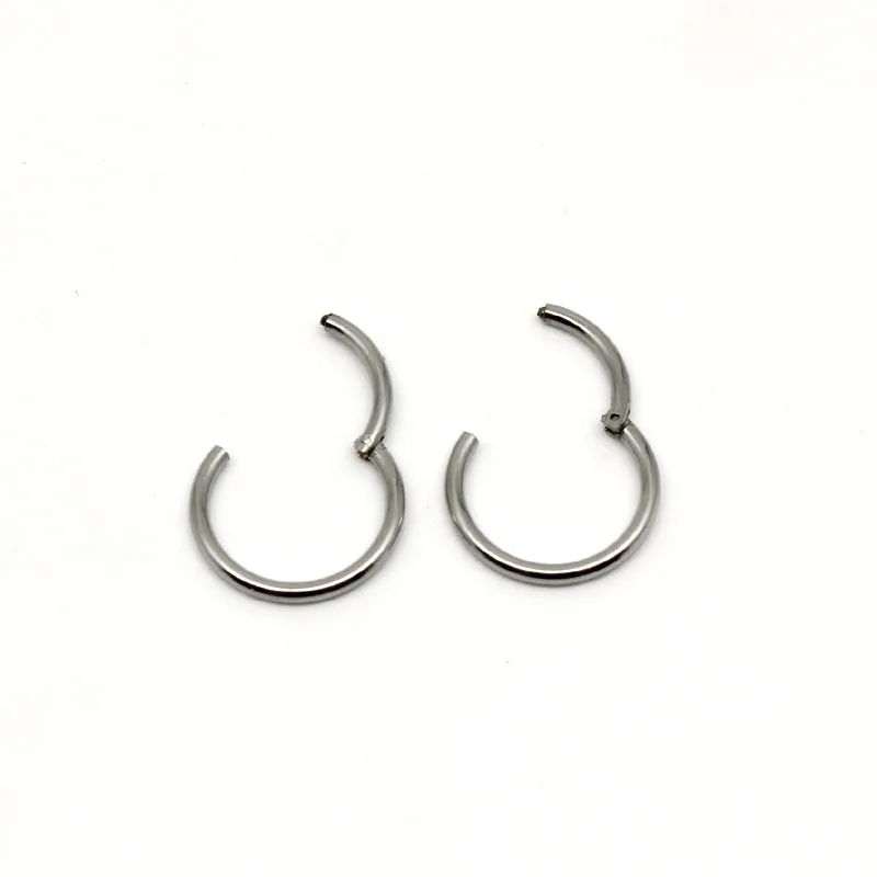 

2Pcs 316 Stainless Steel Earrings Fashion Seamless Coil Ear Clip Ins Joker Contracted Wind Is Men's and Women's Accessories