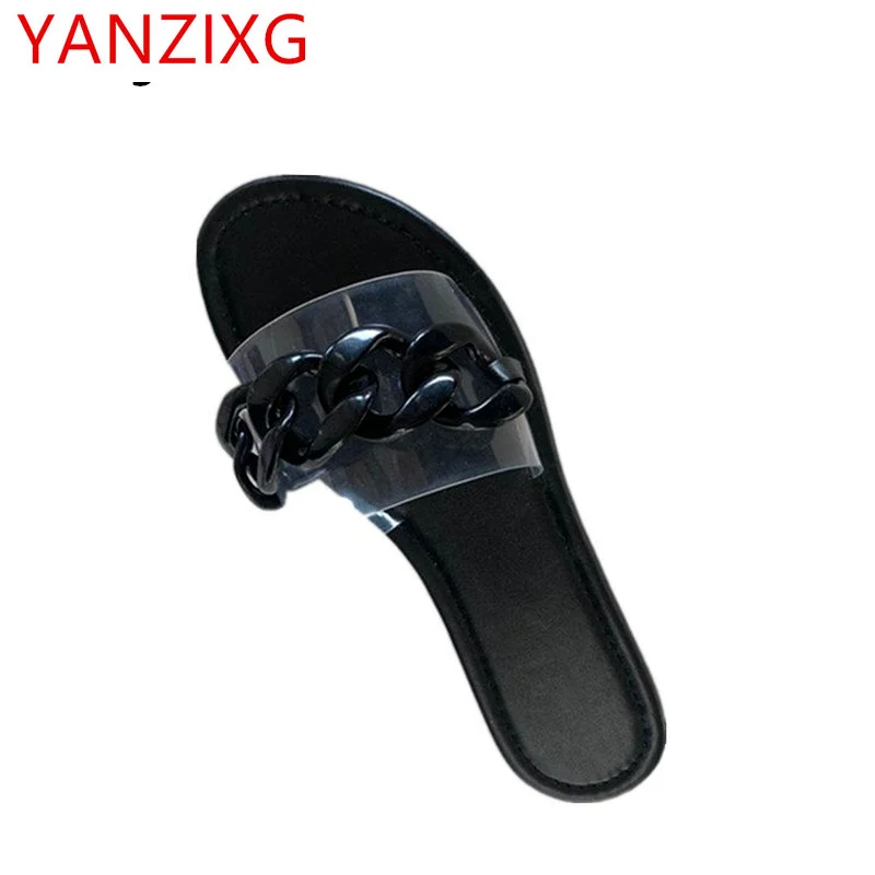 

2021 Summer New Fashion Comfortable Round Head Women's Sandals Set Foot Women's Flat Sandals Open Toe Women's Casual Slippers