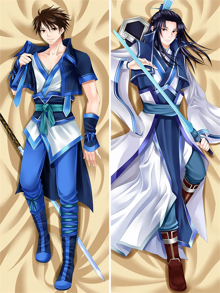 

2018-August Anime Touken Ranbu Online Akashi Kuniyuki & Kousetsusamonji Dakimakura наволочка подушка