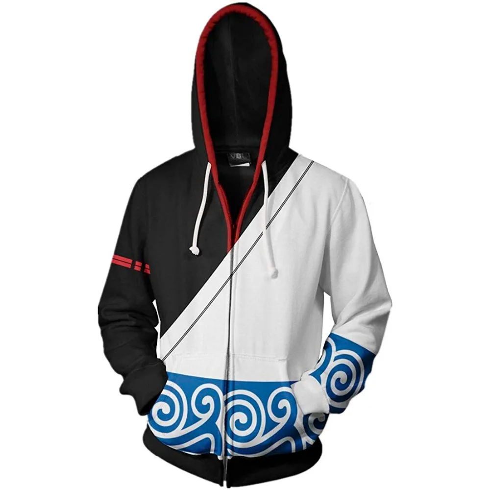 

New 2019 Autumn Winter 3D Printed Anime Gintama Men Women Sweatshirt Fashion Cosplay Zipper Men Hoodies Streetwear Jacket Hoodie