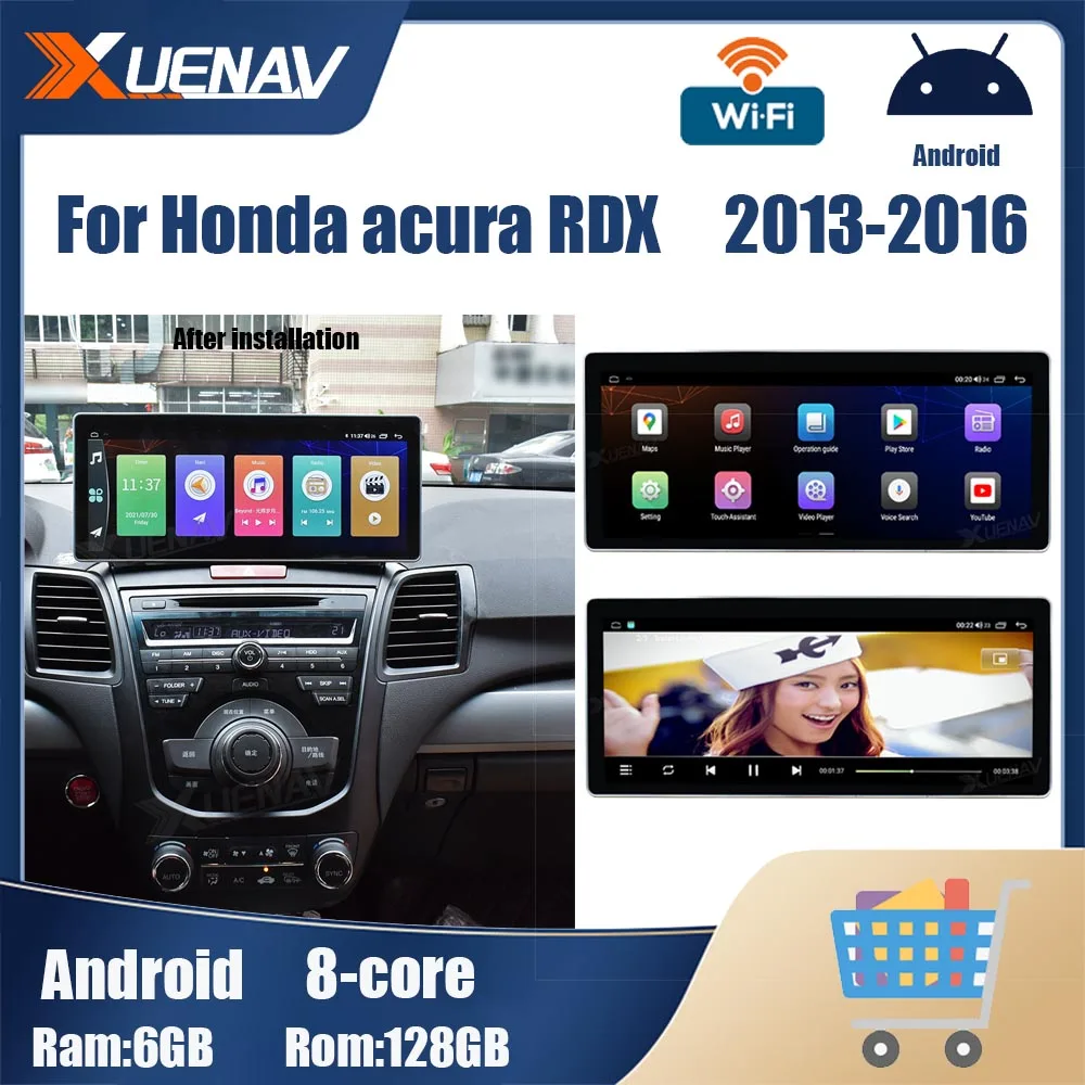 

Android GPS-навигация для Honda acura RDX 2013 2014 2015 2016 carplay 128G Автомагнитола стерео приемник Dvd-плеер 2 din