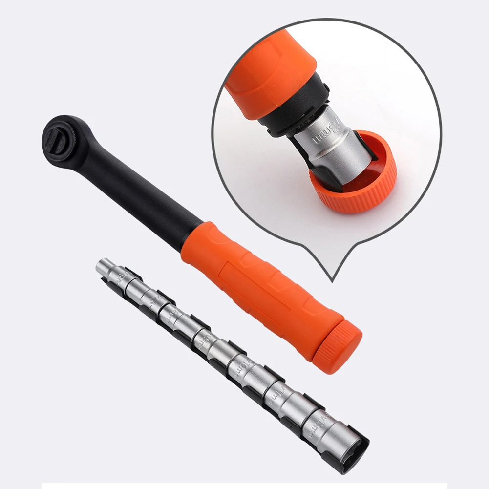 

8 Pcs Quick Ratchet Socket Wrench Set Hexagon Sleeve Universal Wrench Assemble Firmly High Quailty Wrench High quality