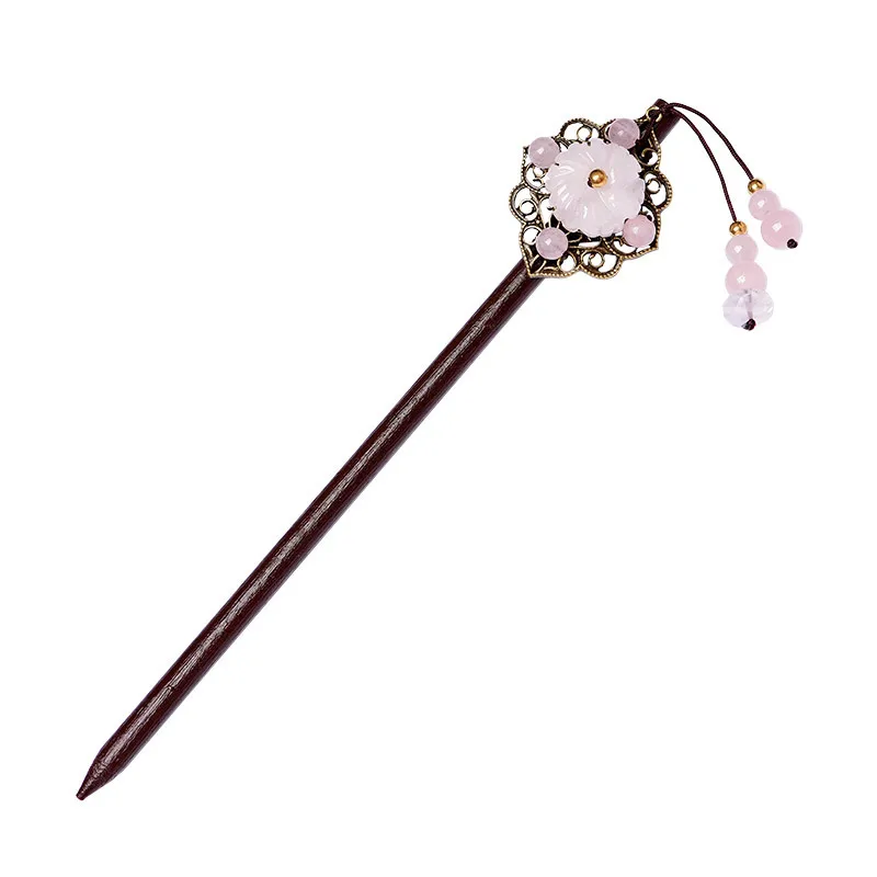 Ретро Цветной Медный цветной глазурью кулон палочки для волос темпераментный