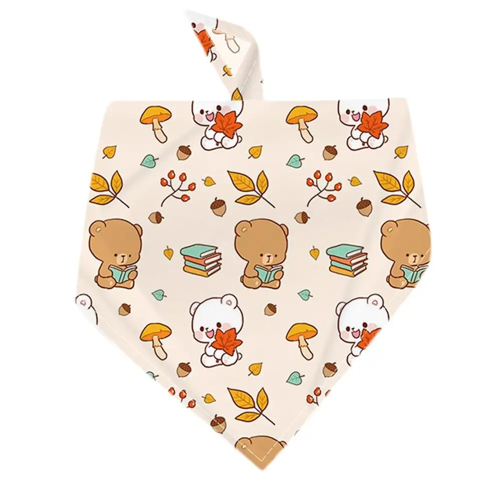 

Cartoon Puppy Pet Dog Cat Bandana Collar Neckerchief Triangle Neck Scarf Saliva Puppy Accessories
