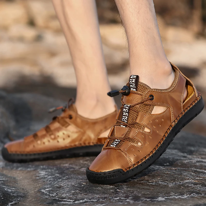 

Shoes Man Breathable Men's Shoes Breathable Sandalias Playa Mujer Transpirables Beach Slippers Men Sandals Sneakers