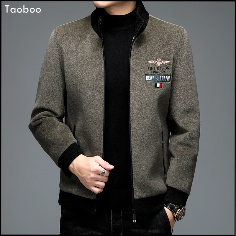 Мужская зимняя куртка 2021 с буквенным рукавом Мужское пальто куртки на молнии