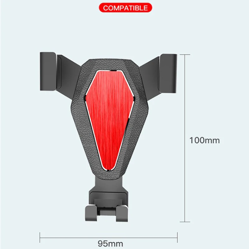 

Phone holder Car holder car phone holder Air-conditioning phone holder air outlet 360 rotating suction cup car gravity bracket