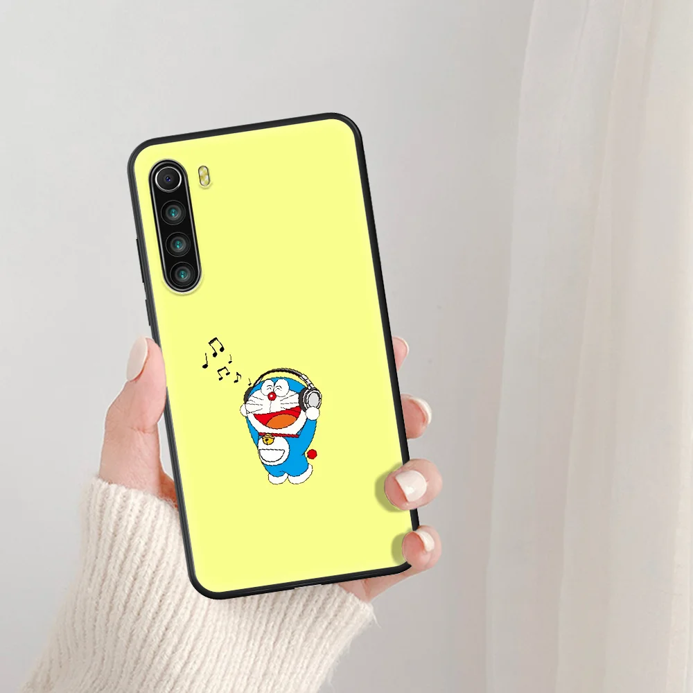 

cute cartoon cat doraemon Phone Case For Xiaomi Redmi Note 7 8 8T 9 9S 4X 7 7A 9A K30 Pro Ultra black Cell Trend Waterproof 3D
