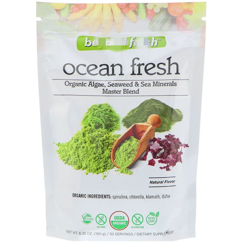 

Freshness of the Sea, Organic Algae, Blend of Seaweed and Marine Minerals, Natural Flavors, 6.35 oz (180 g)