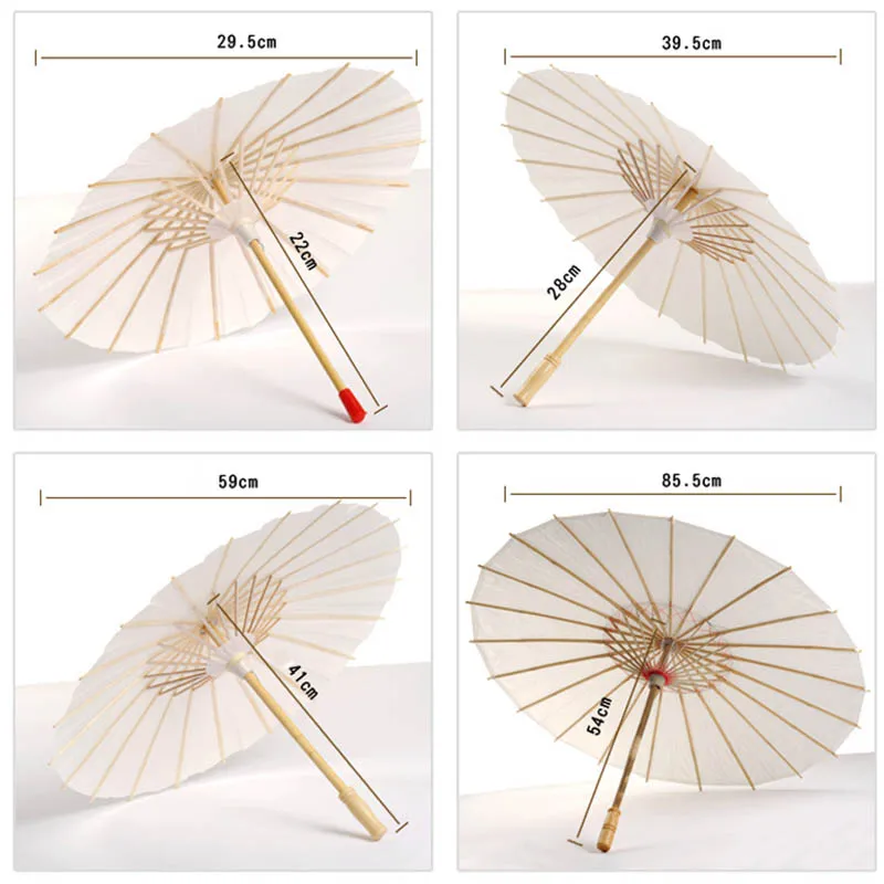 Новый маслобумажный белый зонт Китай традиционный танцевальный реквизит зонты