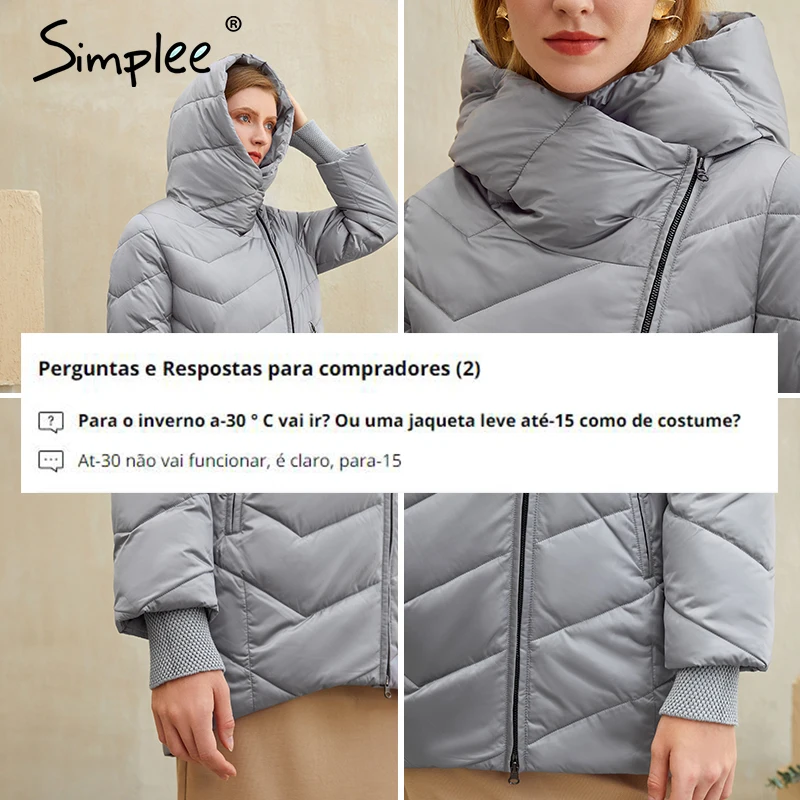 

Hooded women winter coat Fashion Cotton warm parkas coat female Elegant causal short puffer jacket coat ladies 2020 New