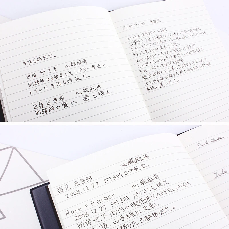 2020 планировщик Death Note Аниме дневник мультяшная книга прекрасная модная тема