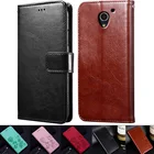 Роскошный кожаный чехол-книжка с бумажником для ZTE Blade A510, чехол для ZTE Blade A510 с подставкой и отделениями для карт
