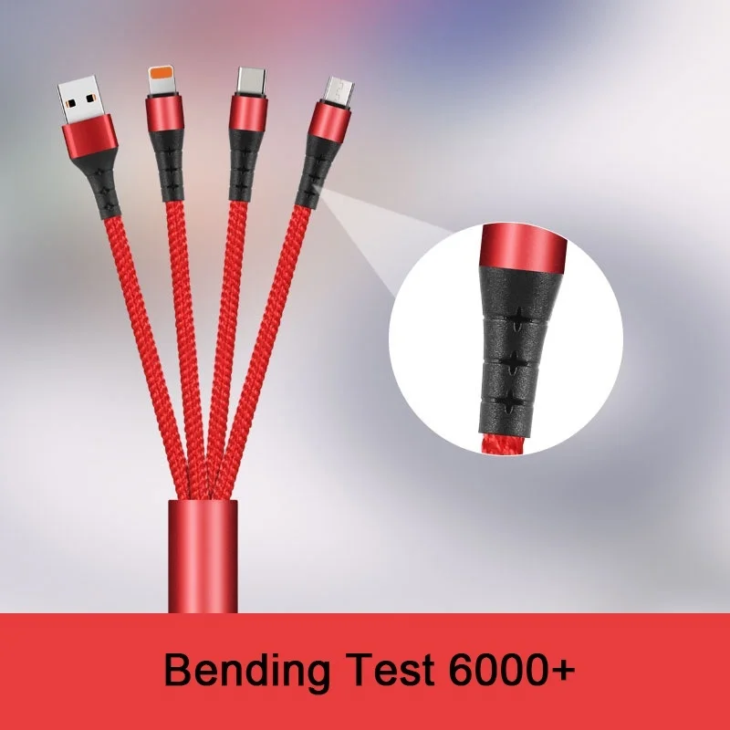 3 в 1 брелок зарядный кабель портативный дорожный короткий для Type C Micro USB IPhone шнур