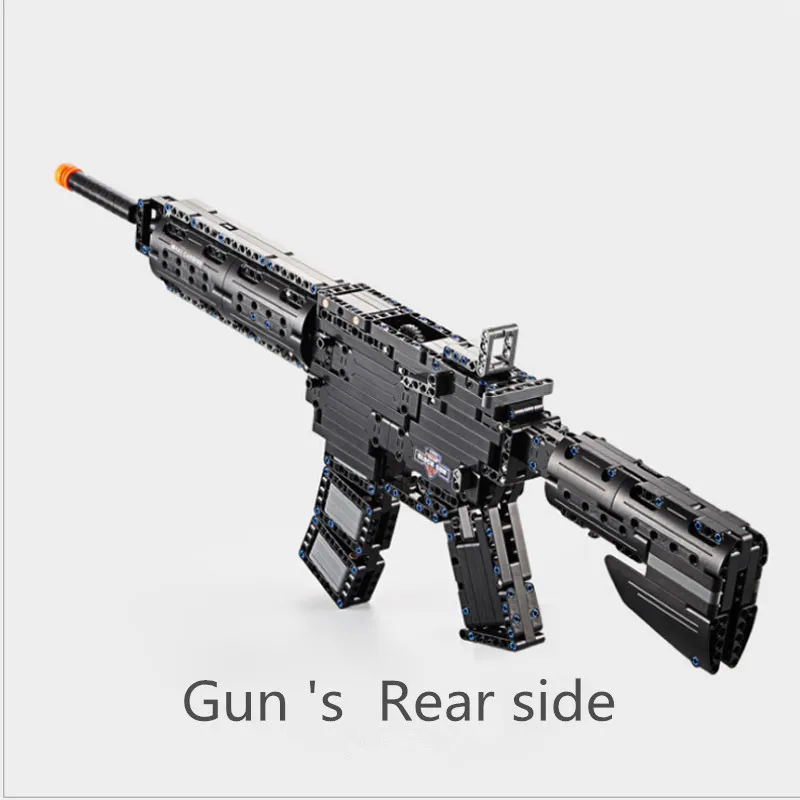 

C81005 MOC Building block gun Model Series M4A1 assembled puzzle rifle series military 621pcs Bricks Toys Gift