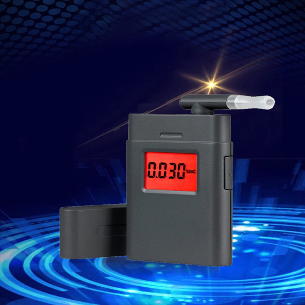 Профессиональный цифровой алкотестер Алкотестер с ЖК дисплеем 5 мундштуков