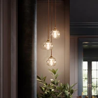 led gold pendant lamp for kitchen dining room crystal bedroom bedside wall lamp home decoration lamp indoor lighting fixture