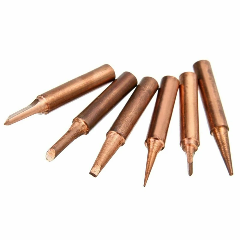 

900M-T 936 pure Red Copper Diamagnetic Solder Iron Tips Lead-Free Lower Temperature Soldering Welding Tool for Soldering Station