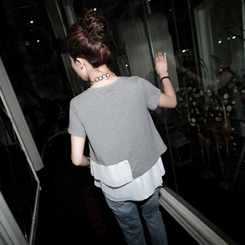 Женская футболка с короткими рукавами SuperAen хлопковая Футболка в Корейском стиле