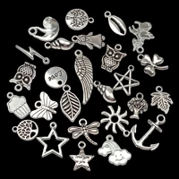 20pcs mixed vintage animal birds charms beads diy fashion bracelet pendant neacklace accessories for jewelry making findings