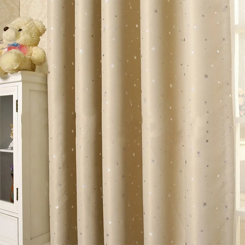 Лидер продаж блестящие звезды Детская тканевая занавеска для детей мальчиков и