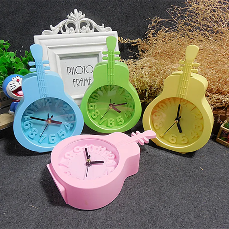 Креативные Часы Будильник ярких цветов маленькие часы без звука модные детские