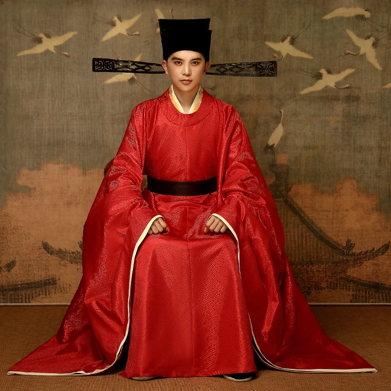 

TV costumes Song Dynasty male Han service chancellor service photo service costumes Traditional Chinese clothing set man