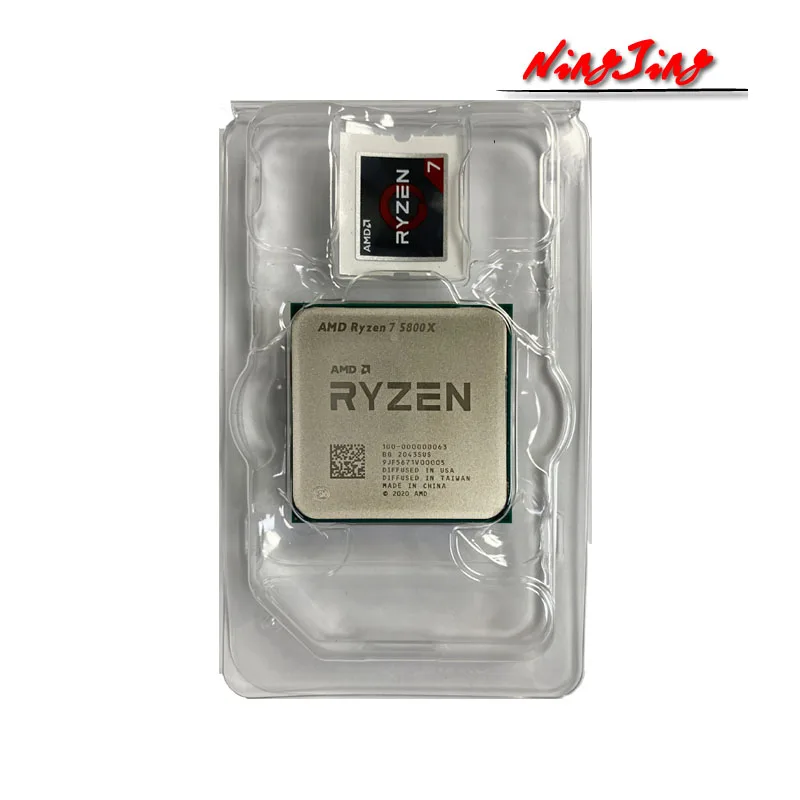 AMD Ryzen 7 5800X R7 3 8 ГГц Восьмиядерный 16 нить Процессор процессор 7NM L3 = 32 м 100 000000063