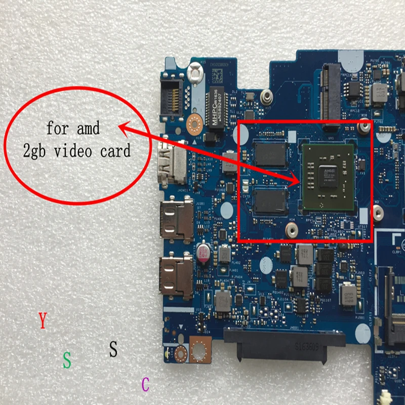 LA-D541P материнская плата для Lenovo Yoga 500-14yc510-14ast ноутбука 5B20J76037 с A8 CPU + amd 2GB GPU тест ОК |