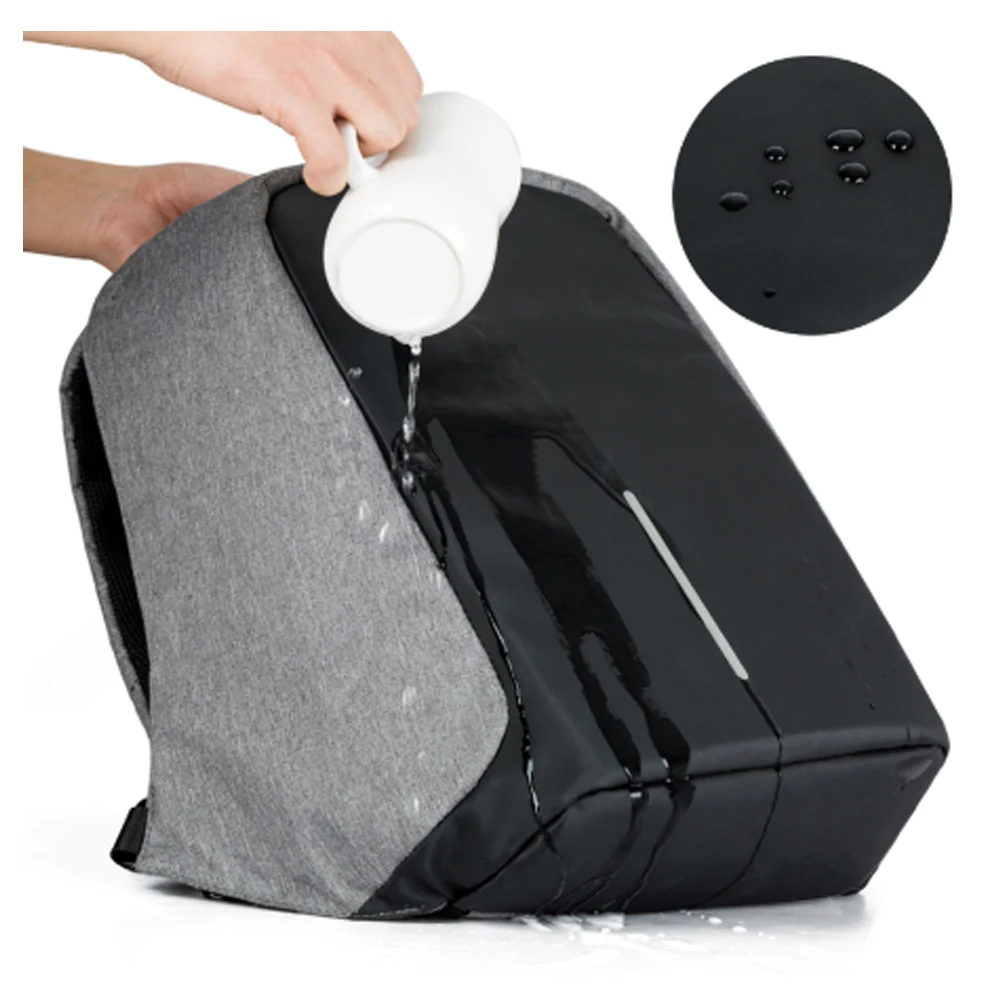 Мужской рюкзак 15 6 дюймов для ноутбука водонепроницаемый модный 180 градусов