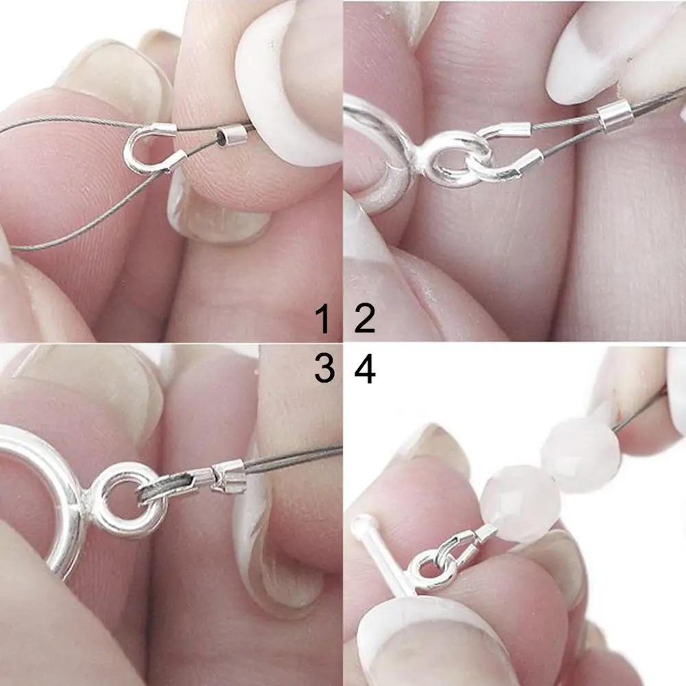 Doreenbeads 20 шт. Высококачественная проволока Защитная серебряного цвета медные