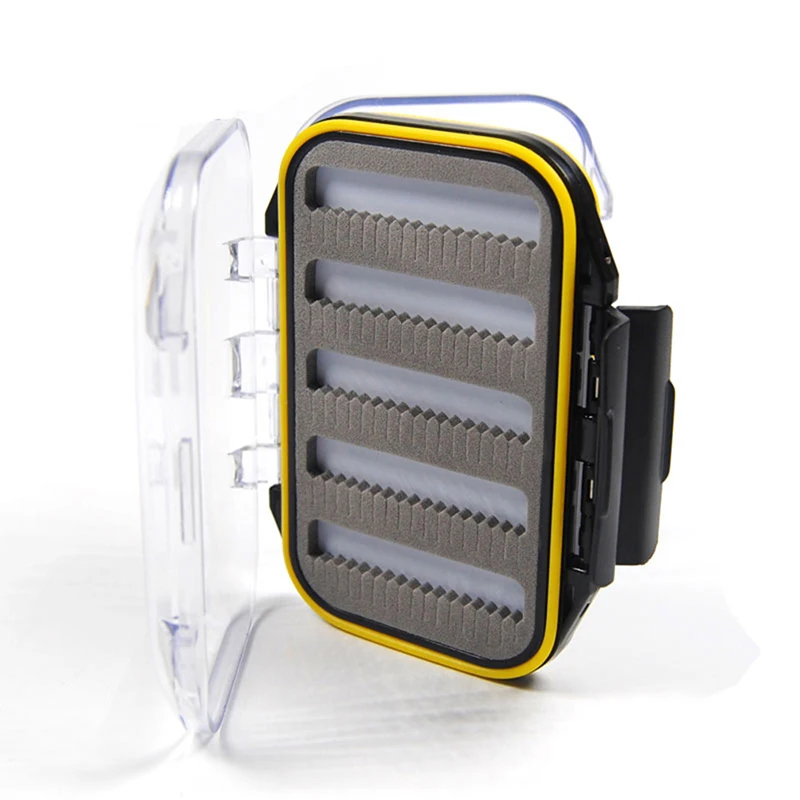 Double Side Waterproof Pocket Fly Fishing Box Slid Foam Insert 170 Flies US | Дом и сад