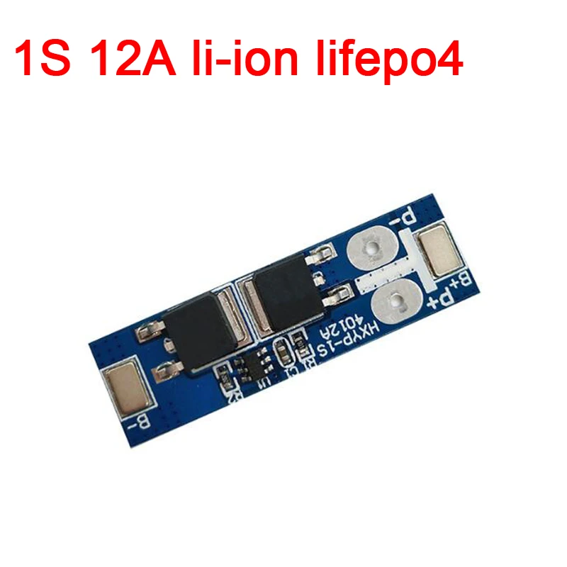 1S 12A 3 7 В Li Ion 2 в lifepo4 BMS 18650 PCM плата защиты аккумулятора bms pcm для аккумуляторной