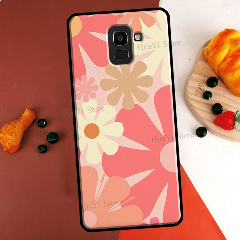 Psychedelic Flower Power Groovy Boho Daisy Fundas для Samsung J3 2017 J5 J7 A3 A5 J1 2016 J6 J4 Plus A7 A8 A9 J8 2018 Case Coque |