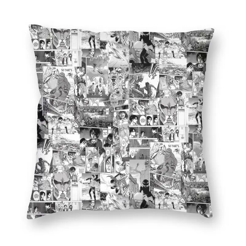 

Наволочка на подушку «атака на Титанов», декоративный чехол с рисунком аниме, для диванных подушек, для украшения дома