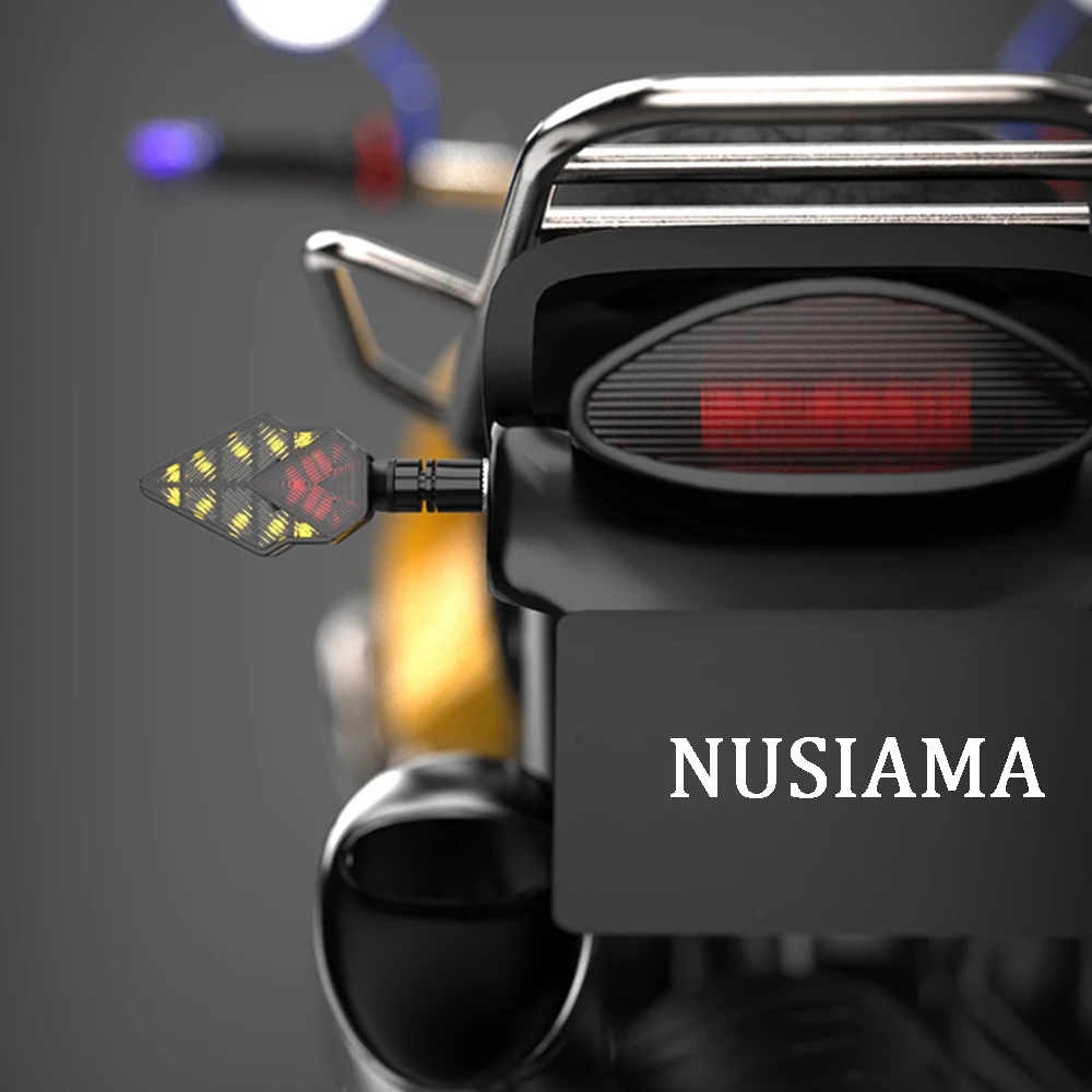 

12V Led Motorcycle Turn Signals Warning Signal Light License Plate Light Blinker Flasher Indicator Brake Lamp DRL Accessories